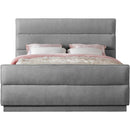 Meridian Paxton Grey Chenille Fabric King Bed (3 Boxes) IMAGE 3
