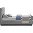 Meridian Paxton Grey Chenille Fabric Twin Bed (3 Boxes) IMAGE 5