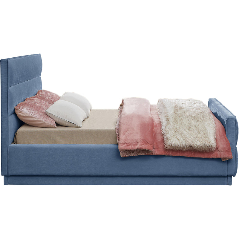 Meridian Paxton Light Blue Chenille Fabric Full Bed (3 Boxes) IMAGE 5