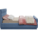 Meridian Paxton Light Blue Chenille Fabric Queen Bed (3 Boxes) IMAGE 5