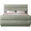 Meridian Paxton Mint Chenille Fabric King Bed (3 Boxes) IMAGE 3