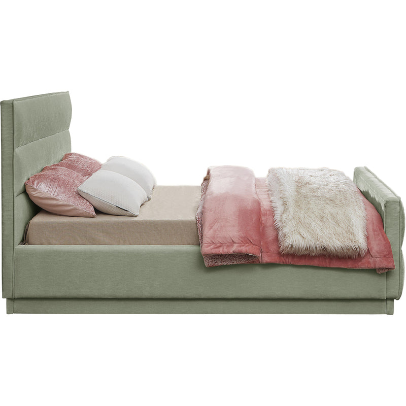 Meridian Paxton Mint Chenille Fabric King Bed (3 Boxes) IMAGE 5