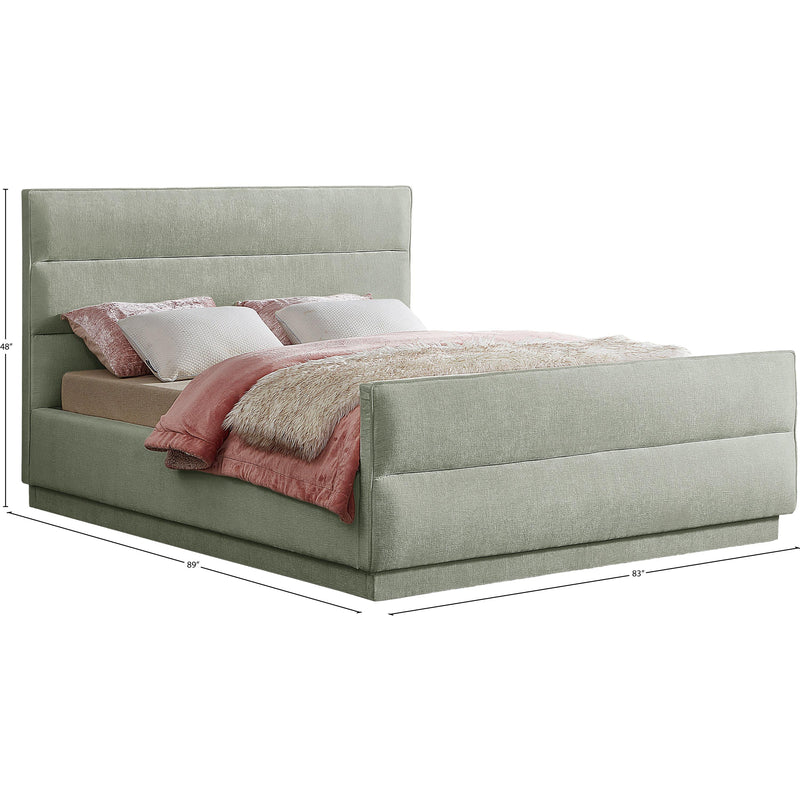 Meridian Paxton Mint Chenille Fabric King Bed (3 Boxes) IMAGE 9