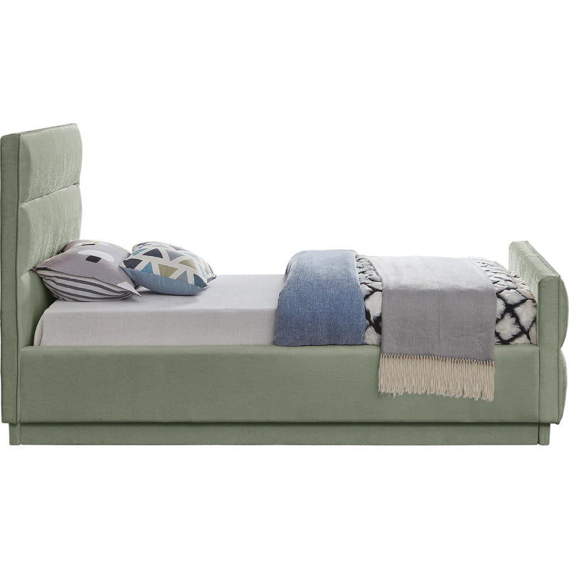 Meridian Paxton Mint Chenille Fabric Twin Bed (3 Boxes) IMAGE 5