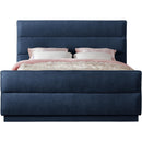 Meridian Paxton Navy Chenille Fabric King Bed (3 Boxes) IMAGE 3