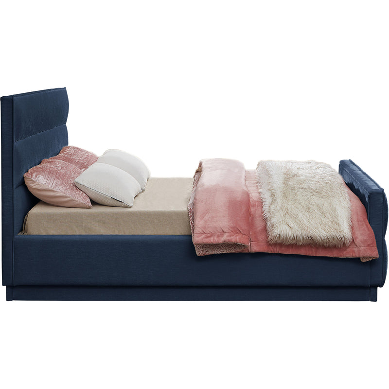 Meridian Paxton Navy Chenille Fabric King Bed (3 Boxes) IMAGE 5