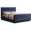 Meridian Paxton Navy Chenille Fabric Queen Bed (3 Boxes) IMAGE 9