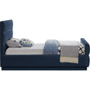 Meridian Paxton Navy Chenille Fabric Twin Bed (3 Boxes) IMAGE 5