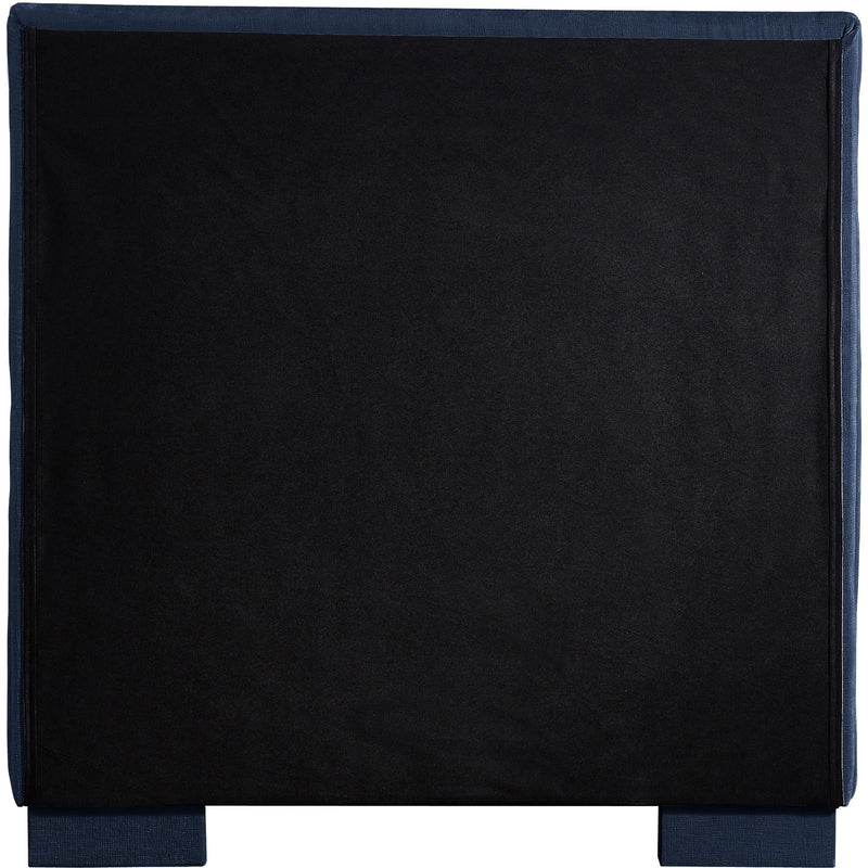 Meridian Paxton Navy Chenille Fabric Twin Bed (3 Boxes) IMAGE 6