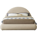 Meridian Rudy Beige Teddy Fabric Full Bed IMAGE 3