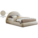 Meridian Rudy Beige Teddy Fabric King Bed IMAGE 12