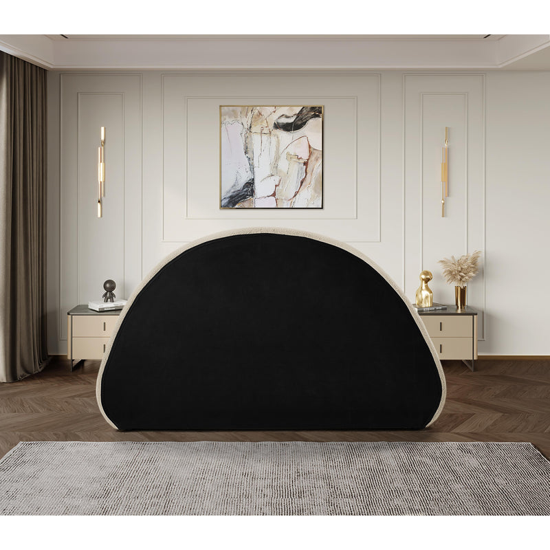 Meridian Rudy Beige Teddy Fabric King Bed IMAGE 8