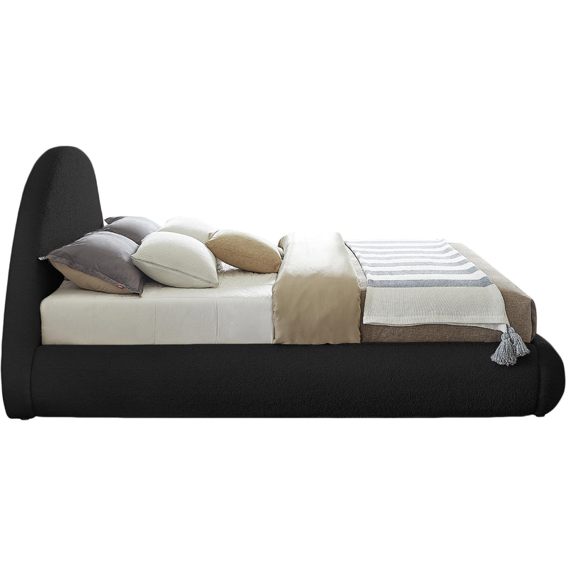 Meridian Rudy Black Teddy Fabric Full Bed IMAGE 5