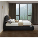 Meridian Rudy Black Teddy Fabric Full Bed IMAGE 6