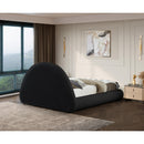 Meridian Rudy Black Teddy Fabric King Bed IMAGE 9