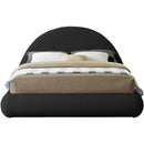 Meridian Rudy Black Teddy Fabric Queen Bed IMAGE 3