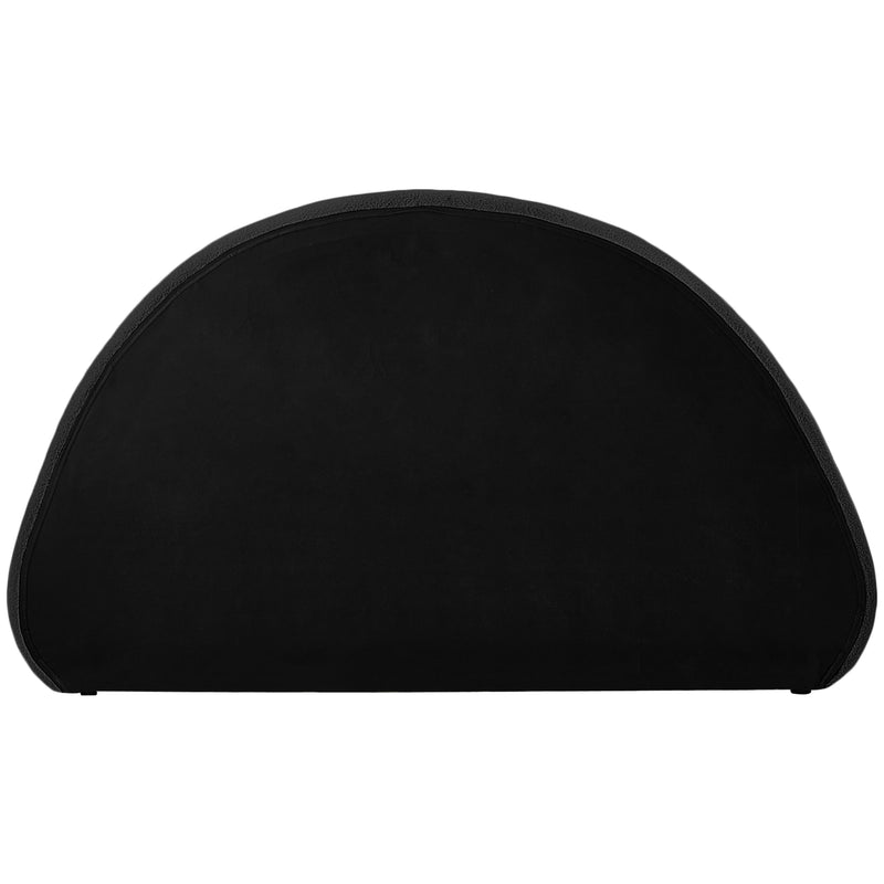 Meridian Rudy Black Teddy Fabric Queen Bed IMAGE 7