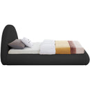 Meridian Rudy Black Teddy Fabric Twin Bed IMAGE 5