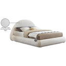 Meridian Rudy Cream Teddy Fabric King Bed IMAGE 12