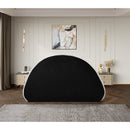 Meridian Rudy Cream Teddy Fabric Queen Bed IMAGE 8