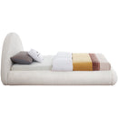 Meridian Rudy Cream Teddy Fabric Twin Bed IMAGE 5