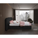 Meridian Shiloh Black Boucle Fabric King Bed (3 Boxes) IMAGE 6