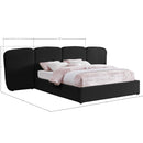 Meridian Shiloh Black Boucle Fabric Queen Bed (3 Boxes) IMAGE 9