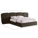 Meridian Shiloh Brown Boucle Fabric King Bed (3 Boxes) IMAGE 9