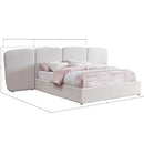 Meridian Shiloh Cream Boucle Fabric King Bed (3 Boxes) IMAGE 9