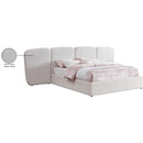 Meridian Shiloh Cream Boucle Fabric Queen Bed (3 Boxes) IMAGE 10