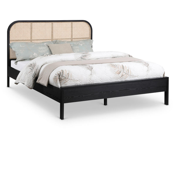 Meridian Siena Black Ash Wood Full Bed (3 Boxes) IMAGE 1