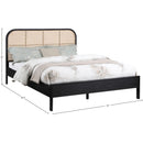 Meridian Siena Black Ash Wood Queen Bed (3 Boxes) IMAGE 8