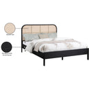 Meridian Siena Black Ash Wood Queen Bed (3 Boxes) IMAGE 9