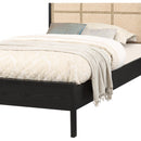 Meridian Siena Black Ash Wood Twin Bed (3 Boxes) IMAGE 6