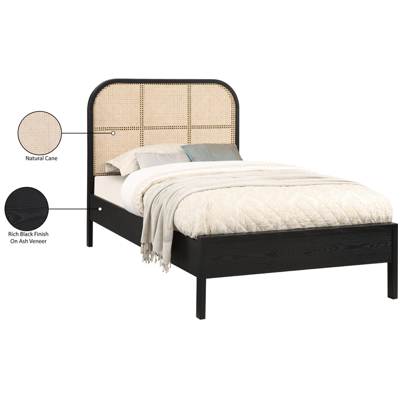Meridian Siena Black Ash Wood Twin Bed (3 Boxes) IMAGE 9