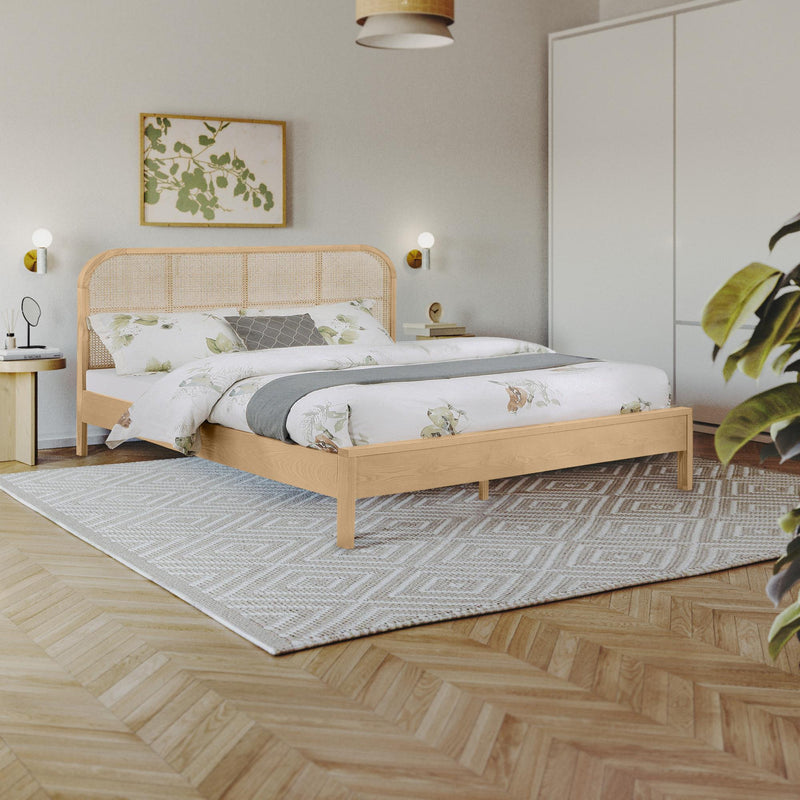 Meridian Siena Natural Ash Wood King Bed (3 Boxes) IMAGE 2