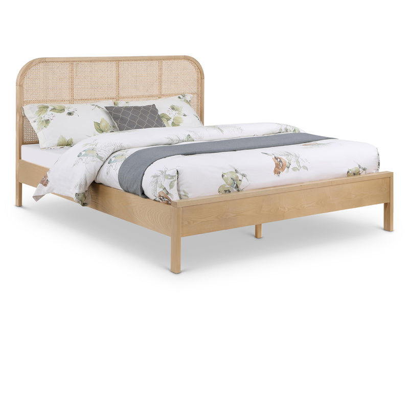 Meridian Siena Natural Ash Wood Queen Bed (3 Boxes) IMAGE 1