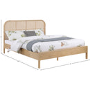 Meridian Siena Natural Ash Wood Queen Bed (3 Boxes) IMAGE 8