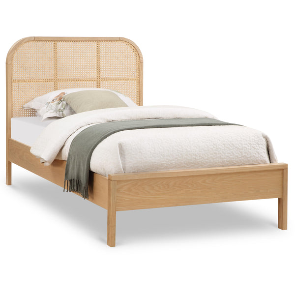 Meridian Siena Natural Ash Wood Twin Bed (3 Boxes) IMAGE 1