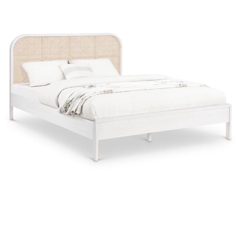 Meridian Siena White Ash Wood King Bed (3 Boxes) IMAGE 1