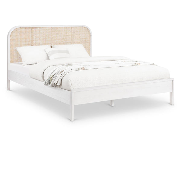 Meridian Siena White Ash Wood Queen Bed (3 Boxes) IMAGE 1