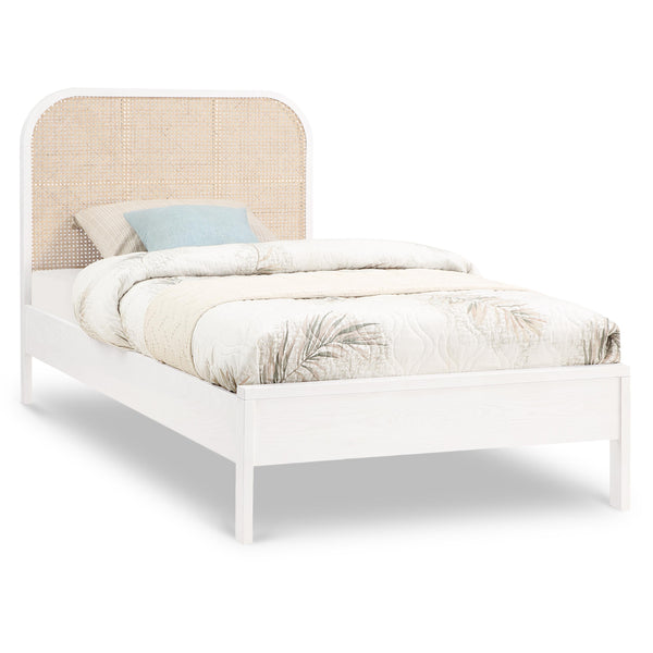 Meridian Siena White Ash Wood Twin Bed (3 Boxes) IMAGE 1