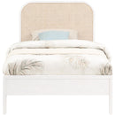 Meridian Siena White Ash Wood Twin Bed (3 Boxes) IMAGE 3