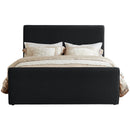Meridian Sloan Black Velvet Full Bed (3 Boxes) IMAGE 3