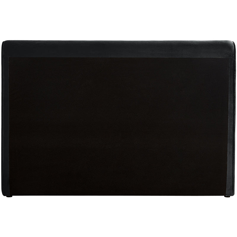Meridian Sloan Black Velvet Full Bed (3 Boxes) IMAGE 6