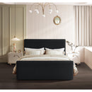 Meridian Sloan Black Velvet Queen Bed (3 Boxes) IMAGE 4