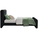 Meridian Sloan Black Velvet Twin Bed (3 Boxes) IMAGE 5