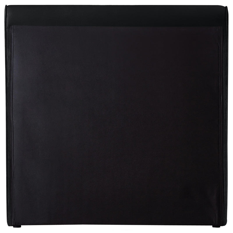 Meridian Sloan Black Velvet Twin Bed (3 Boxes) IMAGE 6
