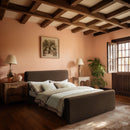 Meridian Sloan Brown Velvet Full Bed (3 Boxes) IMAGE 2