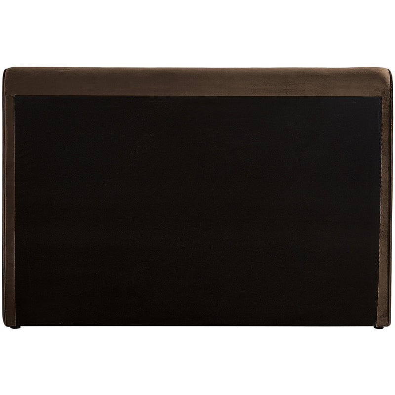 Meridian Sloan Brown Velvet King Bed (3 Boxes) IMAGE 6